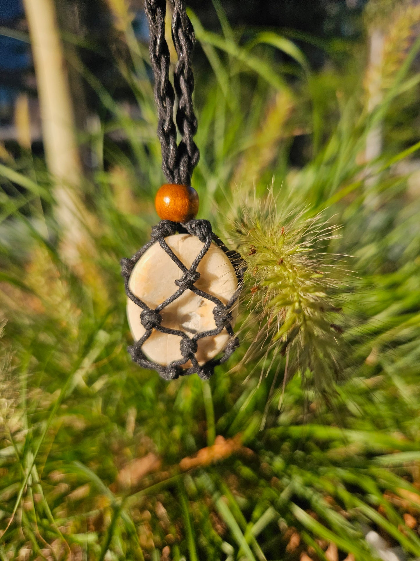 Natural Caged Crystal Necklace