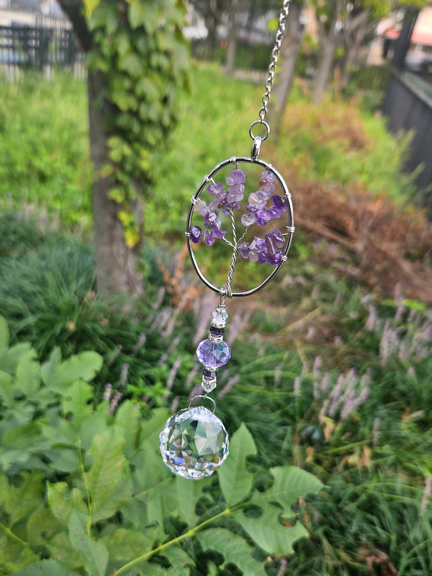 Oval Tree of Life Suncatcher