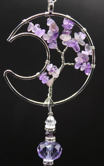 Amethyst Moon Suncatcher