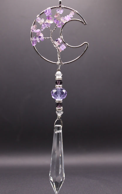 Amethyst Moon Suncatcher