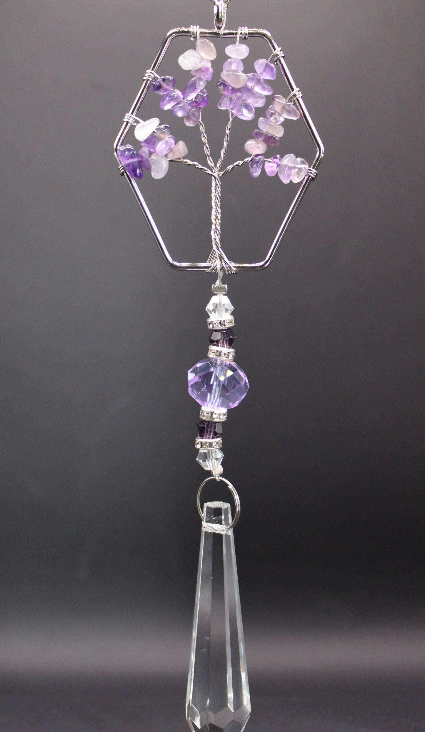 Amethyst Tree of Life Suncatcher