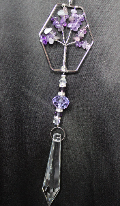 Amethyst Tree of Life Suncatcher